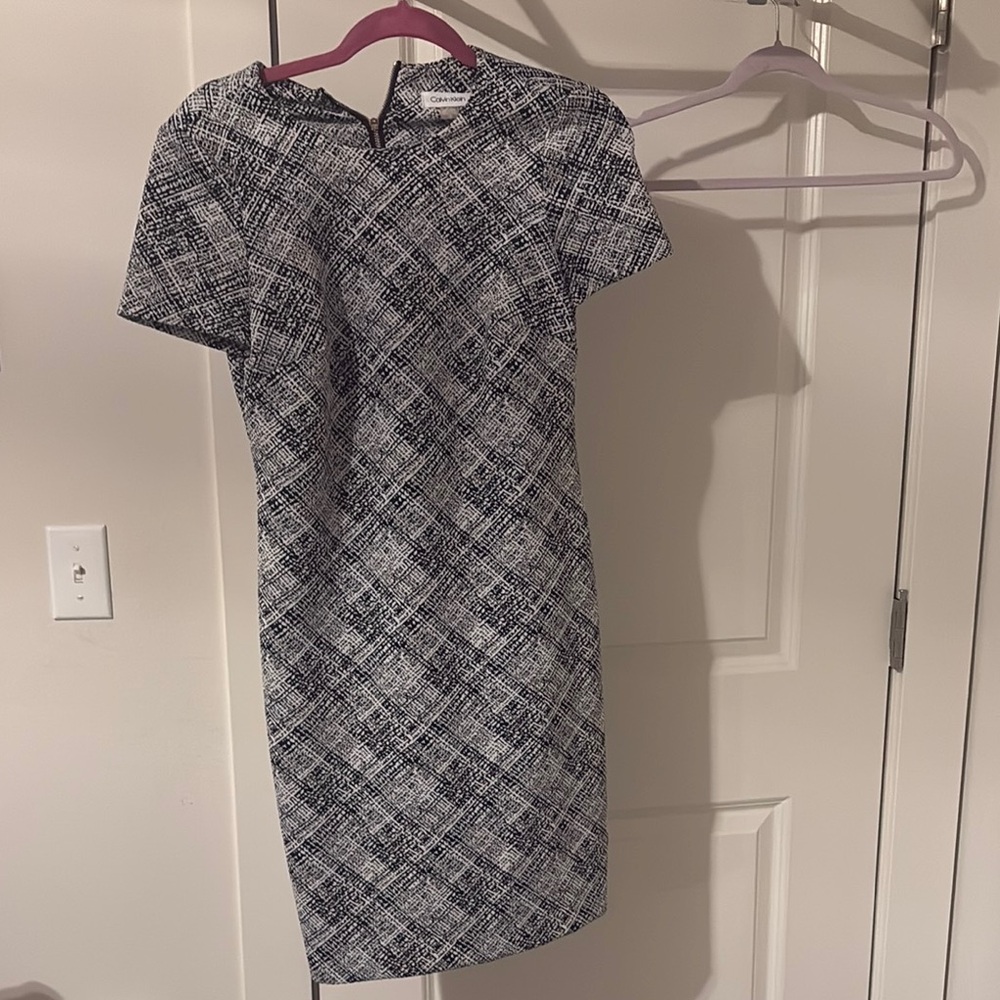 Elegant Black and White Women's Dress